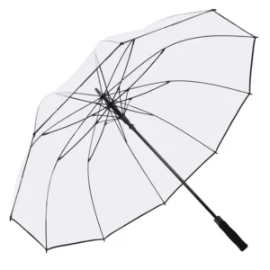 Oversized Clear PVC Golf Umbrella with Long Handle, Windproof and Waterproof