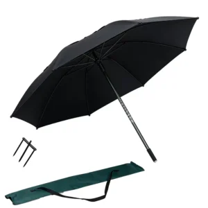 Oversized Windproof Golf Umbrella with Holder and Base UV Protection