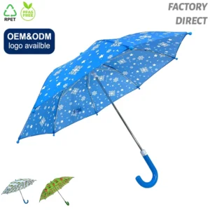 Ovida Custom Print Cartoon Rain Kid Umbrella for Outdoor Customized Umbrella with logo