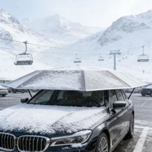 Oxford Cloth UV Protection Waterproof Snow Protection Car Top Cover Umbrella