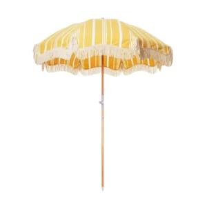 Oxford Fabric UV-Coated Beach Umbrella with Tassels for Garden, Patio, Mall, and Coffee Shop Use