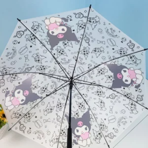 POE Semi-Automatic Custom Printed Business Travel Umbrella