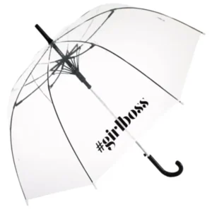POE Transparent Straight Polyester Umbrella