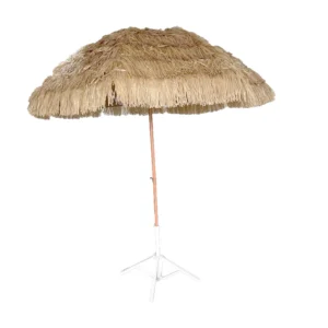 PP Artificial Straw Beach Sunshade Large Thatch Outdoor Garden Umbrella