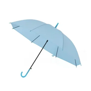 PVC Transparent Straight-Handle Rain Umbrella for Adults