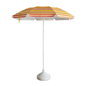 Packaged Beach Umbrella, Two-Break Three-Section, Space-Saving Patio Umbrella
