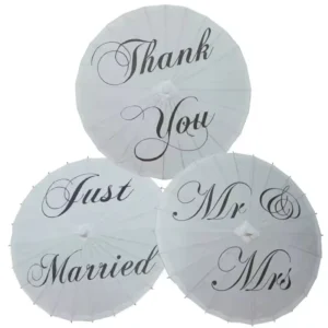Paper Brida Wedding Umbrella White Parasols Handmade Plain Chinese Mini Craft Umbrella for Hanging Ornaments