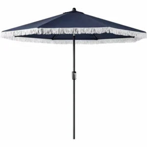 Parasol Large Outdoor Portable Steel Beer Patio Umbrellas & Bases and Foldable Garden Wedding Chairs for Beach Hotel Park Use