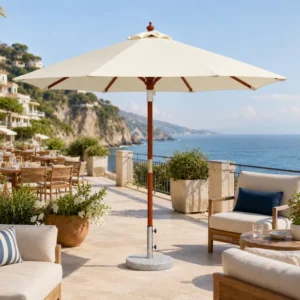 Parasol Umbrella 3x3m Waterproof Outdoor Decorative Cafe Restaurant Beach Garden Chinese Umbrella for Gym & Hotel Use