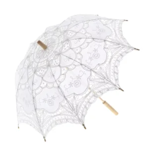 Parasol Umbrella Wedding White Lace Parasol Umbrellas Wedding Fabric Parasol Umbrella