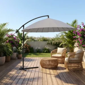 Patio 2.7M Waterproof Outdoor Steel Sun Garden Beach Umbrella