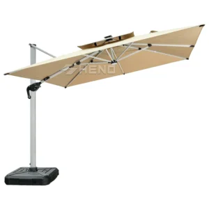 Patio Hanging Umbrella Outdoor Parasol Sun Shade Garden Cantilever Umbrella