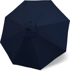 Patio Umbrella 9 ft Replacement Canopy for 8 Ribs Navy Blue