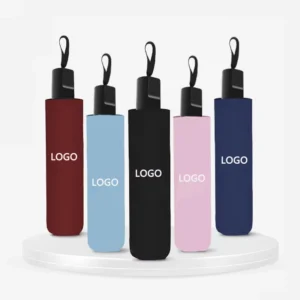 Personal 3 Folding Umbrella Custom Logo Portable Sunshade Manual Compact Windproof Umbrella