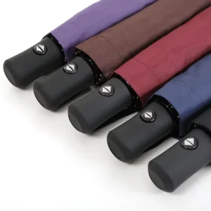 Personal Fashion Auto Paraguas Custom logo Compact Portable Rain Automatic Windproof 3 Folding Umbrella