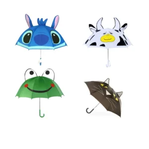 Personalized 3D Frog Cartoon Children’s Umbrella
