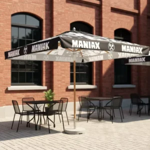 Personalized Graphic Print Custom Branded Outdoor Center Pole Umbrella