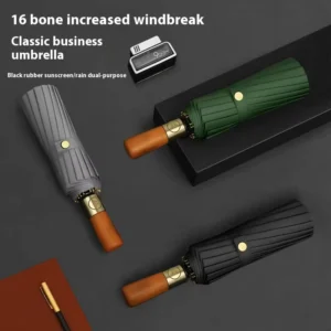 Personalized Printed Automatic Anti-UV Portable Umbrella for Corporate Gifts