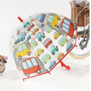 Personalized Printed Children’s Umbrella Windproof Waterproof Kids’ Umbrella with Safe Anti-Pinch Design for Daily Use