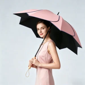 Petal Umbrella Petal-Like Appearance Waterproof UV-Proof Lightweight Portable for Women