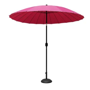 Plastic Frame Outdoor Windproof Custom Print Garden Umbrella for Hotel Use