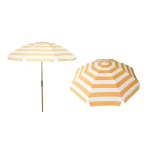 Polyester Traditional Waterproof Hotel Outdoor Pool Sun Garden Beach Umbrella with Tassels