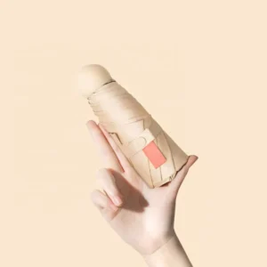 Popular Anti Uv Rain Windproof 5 Folding Capsule Umbrella Mini Pocket Small Umbrella For Promotion