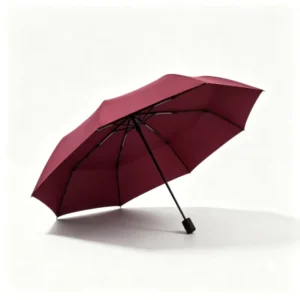 Portable 3-Fold Business Umbrella 10K Black Glue Sun Shade Compact Folding Umbrella Custom Logo Corporate Gift