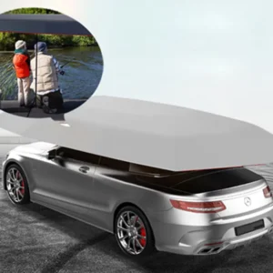 Portable 5M Car Protection Umbrella Semi-Automatic Folded with RV Parts and Accessories