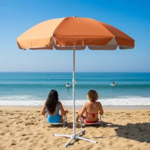 Portable Beach Parasol Umbrella Outdoor Sun Garden Parasol
