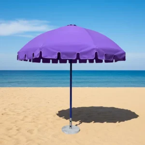 Portable Beach Umbrella Custom Printed Outdoor Shade Umbrella