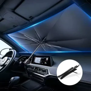 Portable Foldable Retractable Front Windshield Sunshade Umbrella