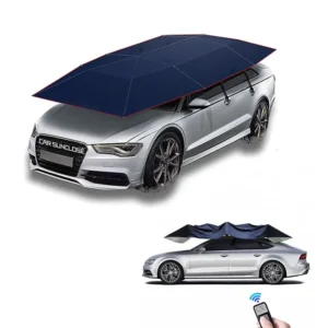 Portable Folding Outdoor Car Sun Shade Umbrella with Remote Control