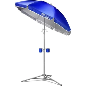 Portable Lightweight Patio and Beach Sun Shade Umbrella with Tripod Base