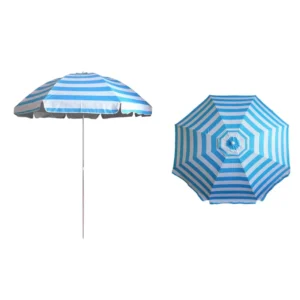 Portable Lightweight Waterproof Beach Umbrella with Stainless Steel Frame for Outdoor Sun Protection for Hotel & Gym Use