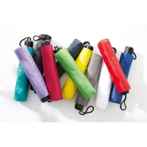 Portable Mini 3 Fold Polyester Umbrella Lightweight and Colorful Classic Design for Promotions Manual Control