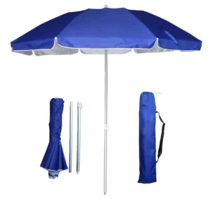 Portable Mini Straight Umbrella with UV Protection and Compact Folding Bag