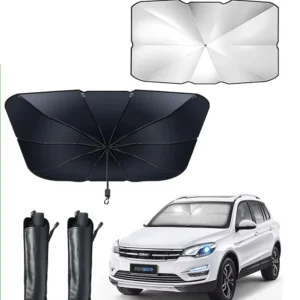 Portable Nylon Cover Car Heat Insulation Sunshade Front Windshield Car Umbrella
