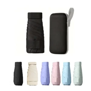 Portable Outdoor Mini Lightweight 6-Fold Sun Umbrella with UV Protection