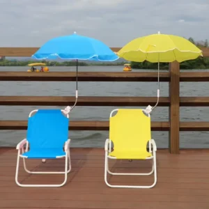 Portable Outdoor Picnic Folding Reclining Lightweight Camping Folding Kids Beach Chair With Umbrella