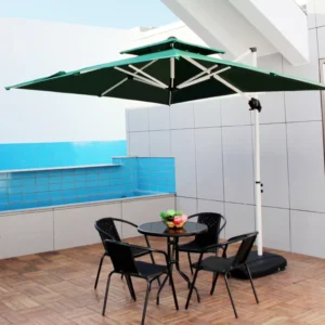 Portable Outdoor Sun Umbrella for Courtyard, Garden, Cafe, Hotel, and Park