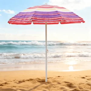 Portable Traditional 3m Aluminum Outdoor Umbrella with Polyester Fabric, Waterproof Shoulder Strap