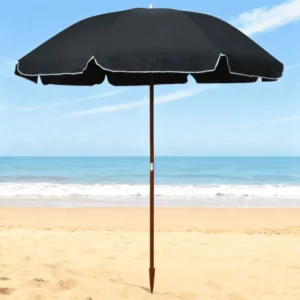 Portable Waterproof Traditional Aluminum Beach Umbrella for Hotel Courtyard