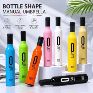 Portable Wine Bottle Umbrella Custom Logo Print Gift Umbrella