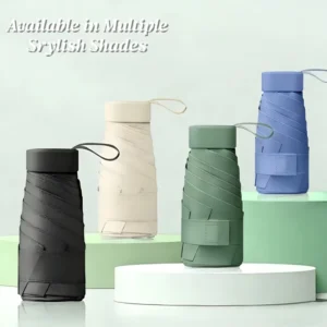 Premium Folding Umbrella Pastel Tones Stylish Shades Sun Rain Protection Portable Compact Export Cooperative