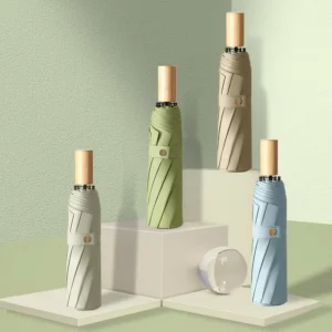 Premium Mini 3 Tri-Folded Foldable UV Umbrella Portable New Colors for Rain Manually Controlled for Adults