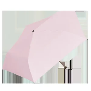 Premium Quality Custom Logo Ultra Light Mini Flat Pocket UPF50+ UV Folding Parasol for Lady Fashion Anniversary