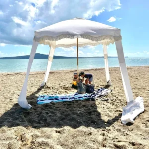 Premium UPF 50 Waterproof Lightweight Foldable Sun Shade Tent Portable Outdoor Cabana for Beach and Park