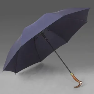 Premium Wooden Handle Walking Stick Umbrella Customizable Windproof Large Cane Umbrella for Elderly Outdoor Heavy Duty