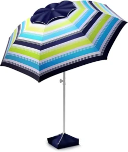 Pretty Beach Umbrella Stylish Sun Shielding Beach Umbrella with Colorful Fringe Designed for Beach Parties & Camping